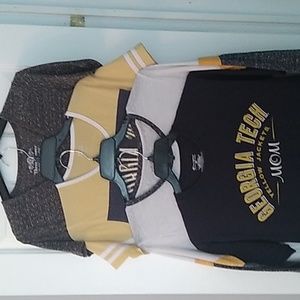 Bundle of Georgia Tech womens shirts medium & large
